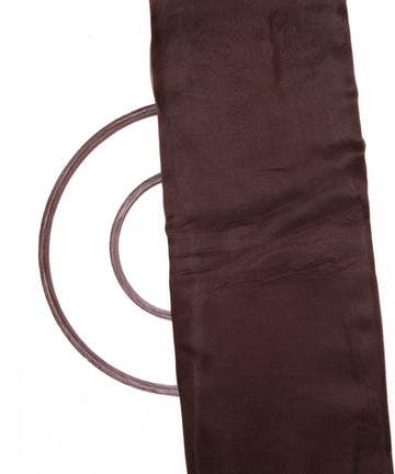 Dark Brown Colour Plain Tissue Organza Fabric